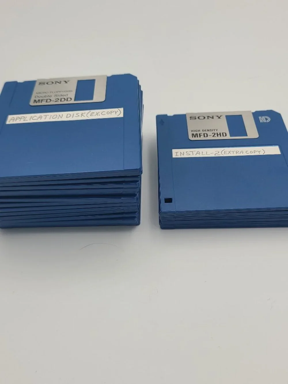 Lot of 22 Sony 3.5” Floppy Micro Floppydisk Double Sided 6 MFD-2HD 16 MFD-2DD